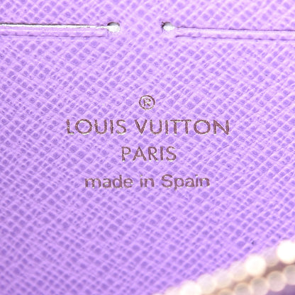 Louis Vuitton Damier Ebene Illustre Zippy Wallet Violet 6 of 7