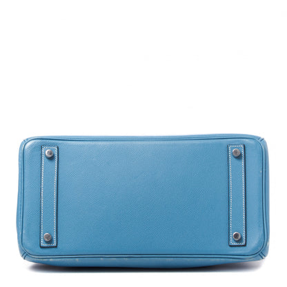 Hermes Epsom HAC Birkin 32 Blue Jean 6 of 39