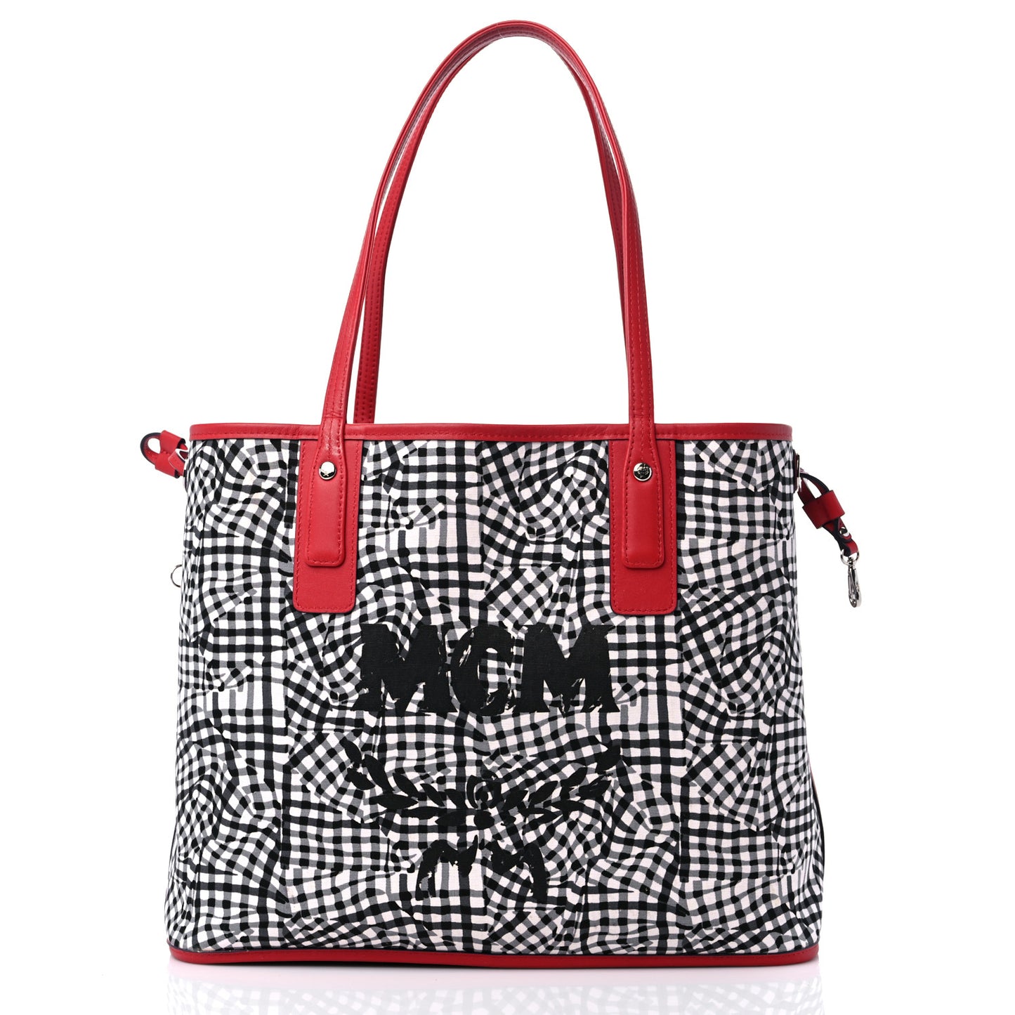 Visetos Medium Liz Reversible Shopper Tote Ruby Red