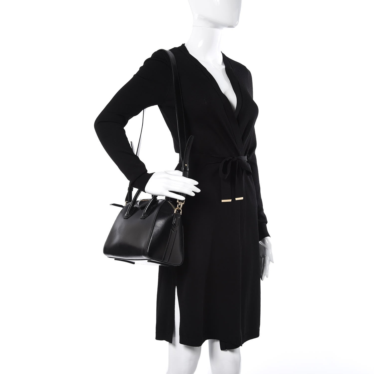 Givenchy Shiny Lord Calfskin Mini Antigona Black 3 of 17