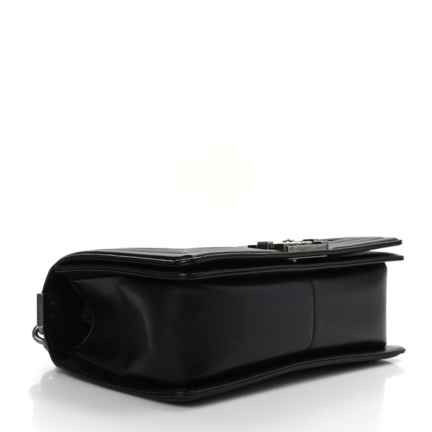 Calfskin Quilted Medium Boy Flap Black