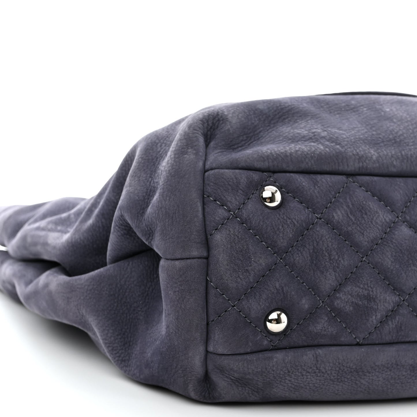 Nubuck Large Trianon Tote Navy Blue