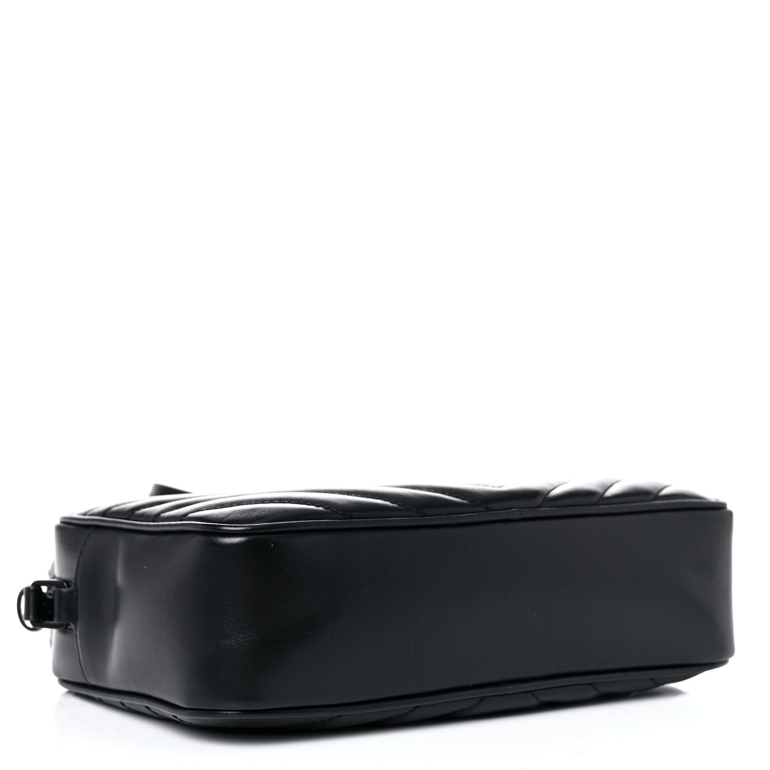 Saint Laurent Calfskin Matelasse Monogram Lou Camera Bag Black 4 of 9
