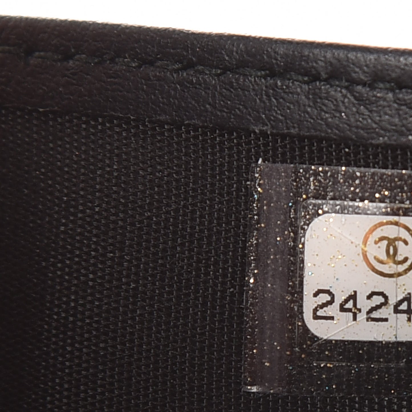 Caviar Quilted Compact Boy Wallet Black