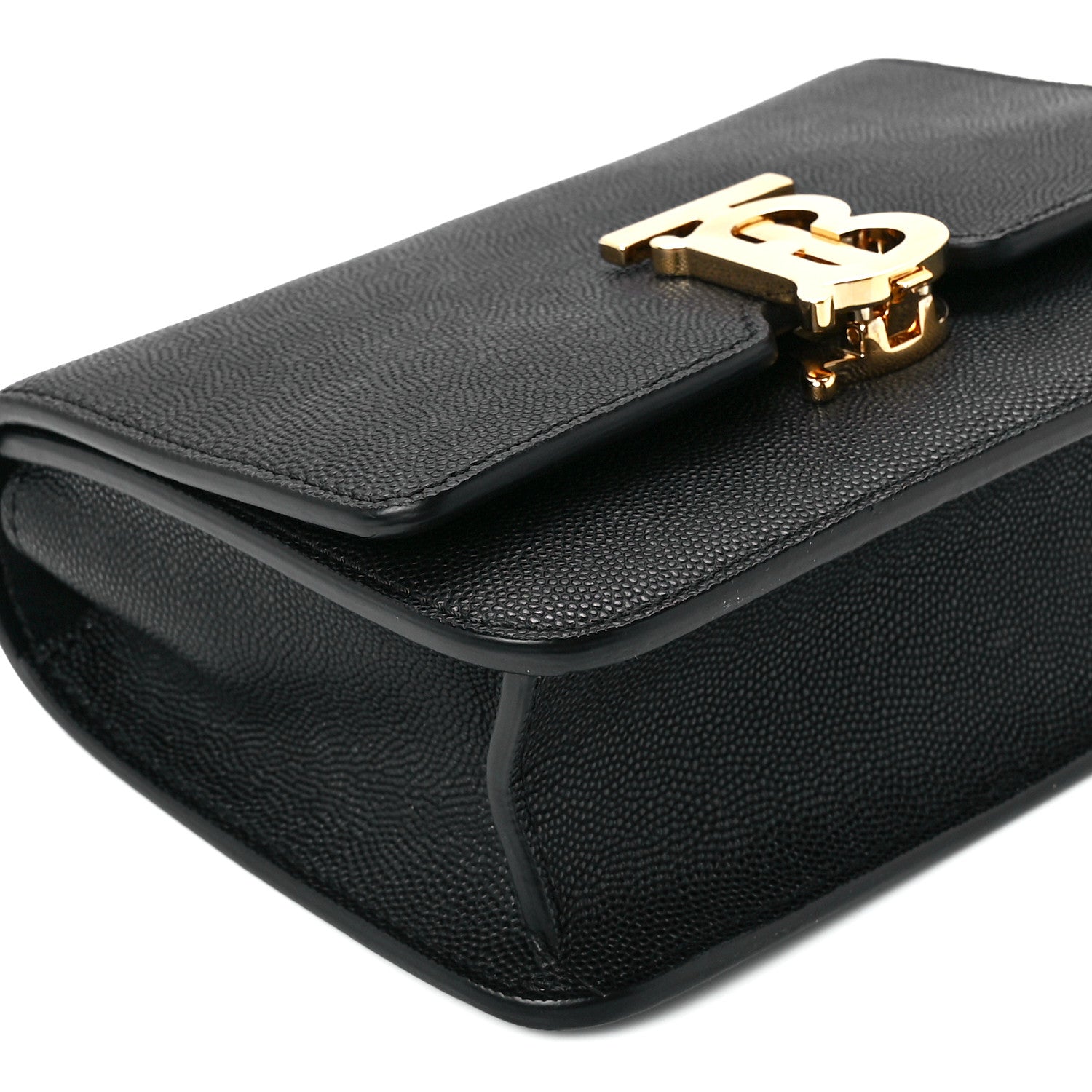 Burberry Grained Calfskin Mini TB Bag Black 11 of 12