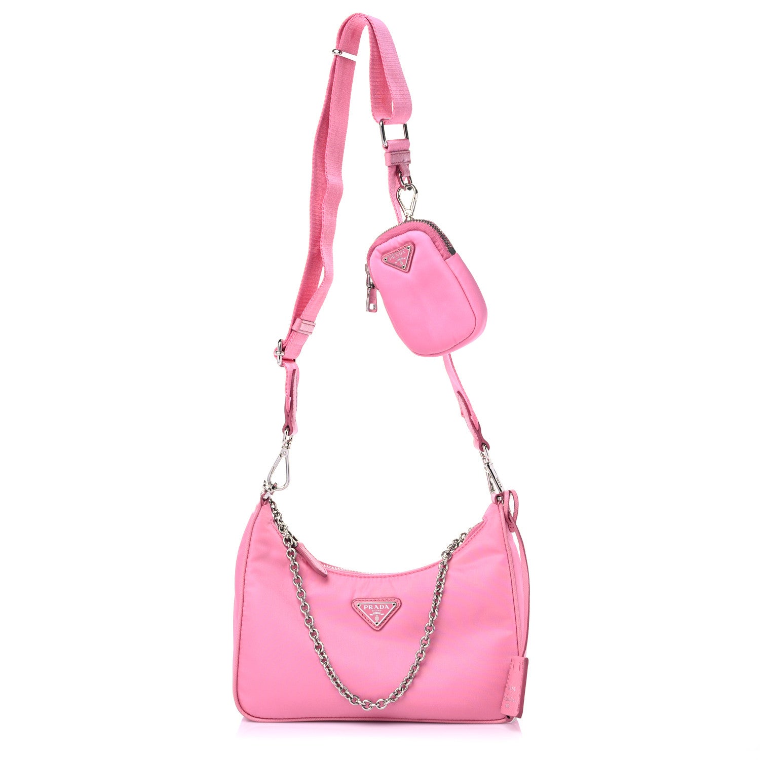 Prada Nylon Re-Edition 2005 Shoulder Bag Begonia 1 of 12