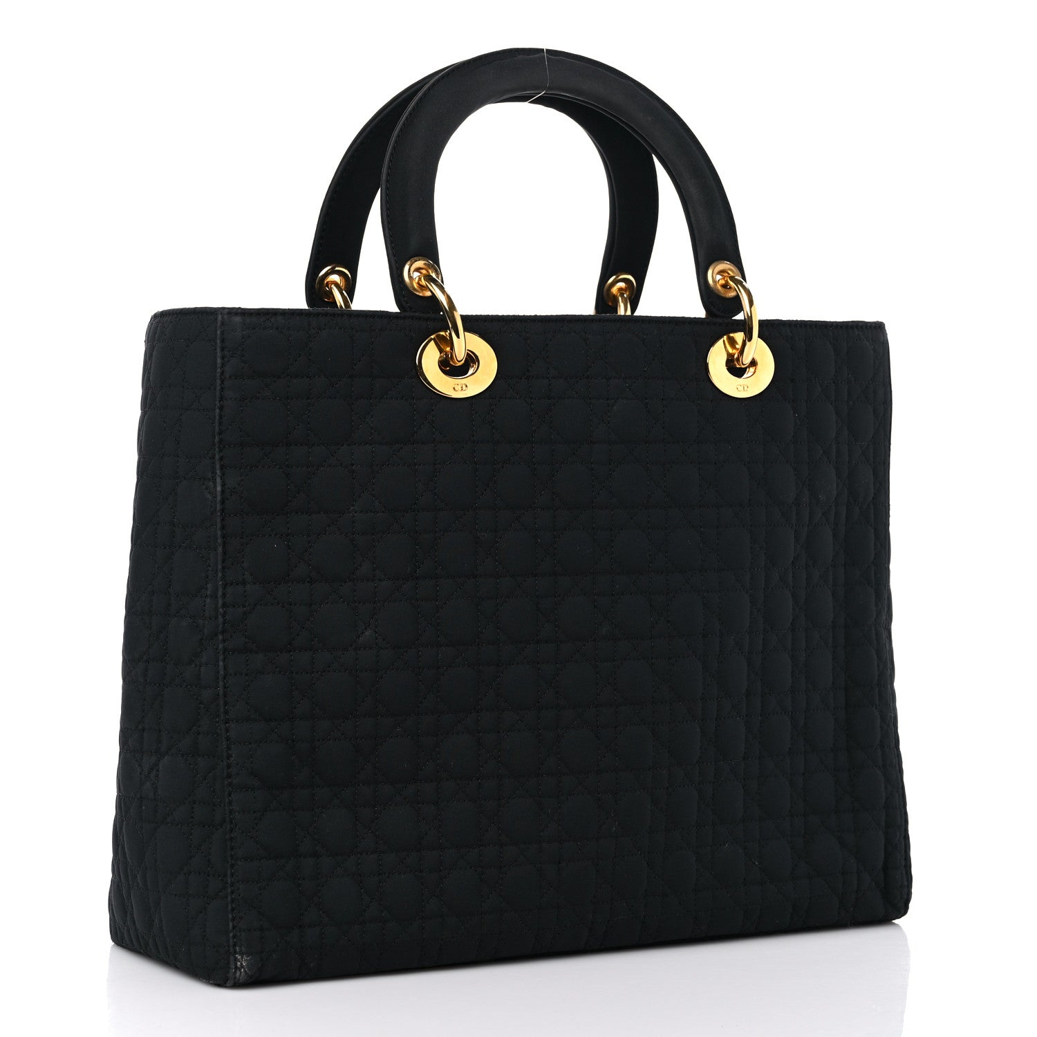 Christian Dior Nylon Cannage Large Lady Dior Black 3 of 14
