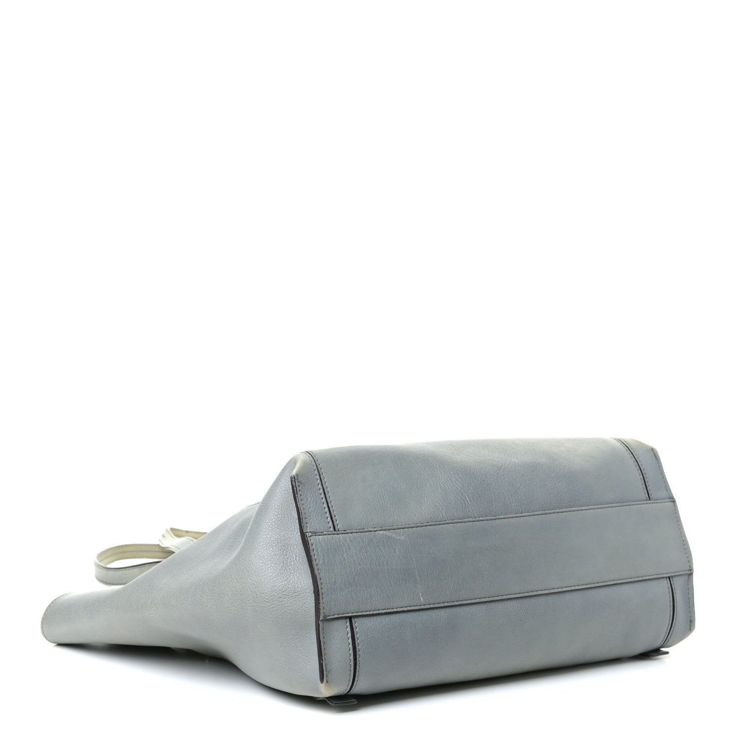 Chloe Smooth Calfskin Medium Milo Shopping Tote Cloudy Blue 6 of 33