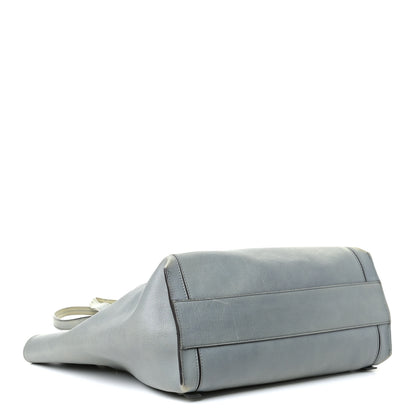 Chloe Smooth Calfskin Medium Milo Shopping Tote Cloudy Blue 6 of 33
