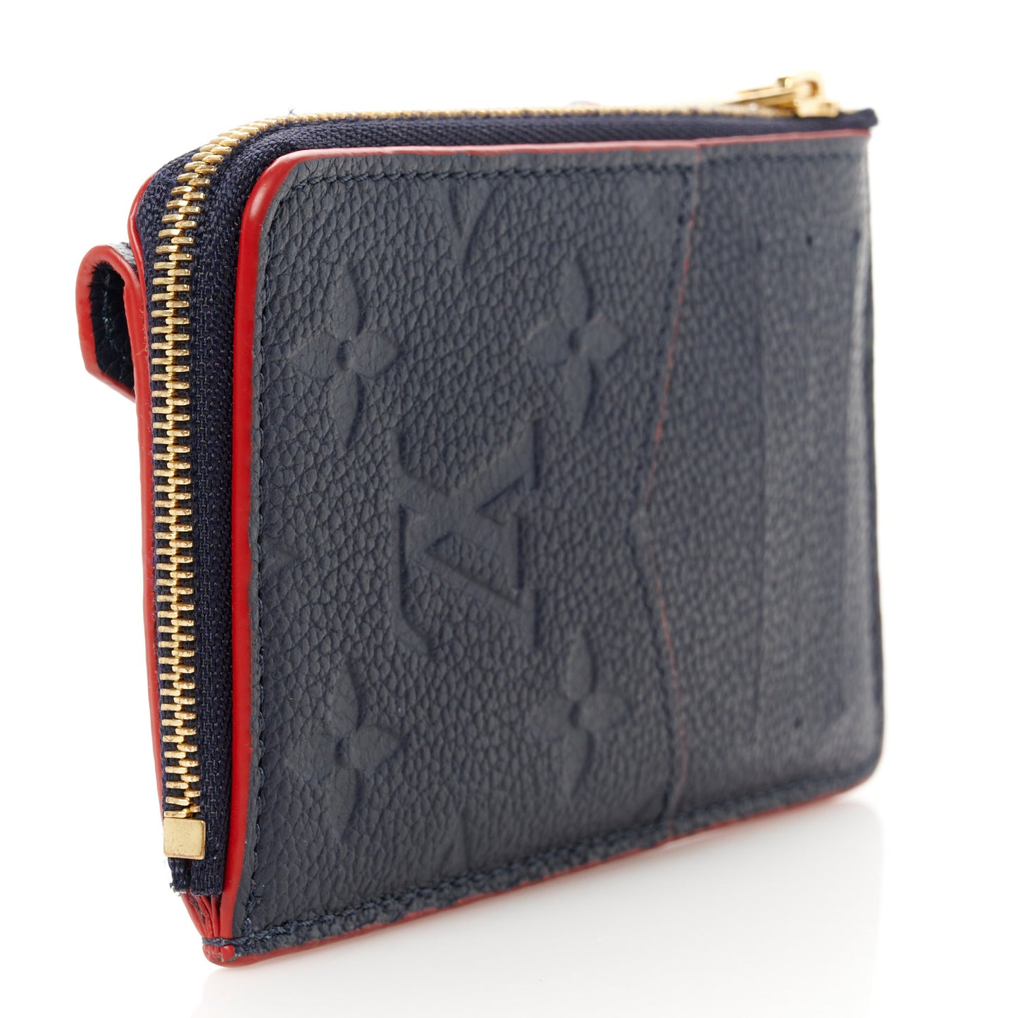 Empreinte Recto Verso Card Holder Marine Rouge