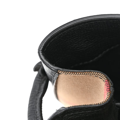 Burberry Grainy Calfskin House Check Large Banner Tote Black 18 of 21