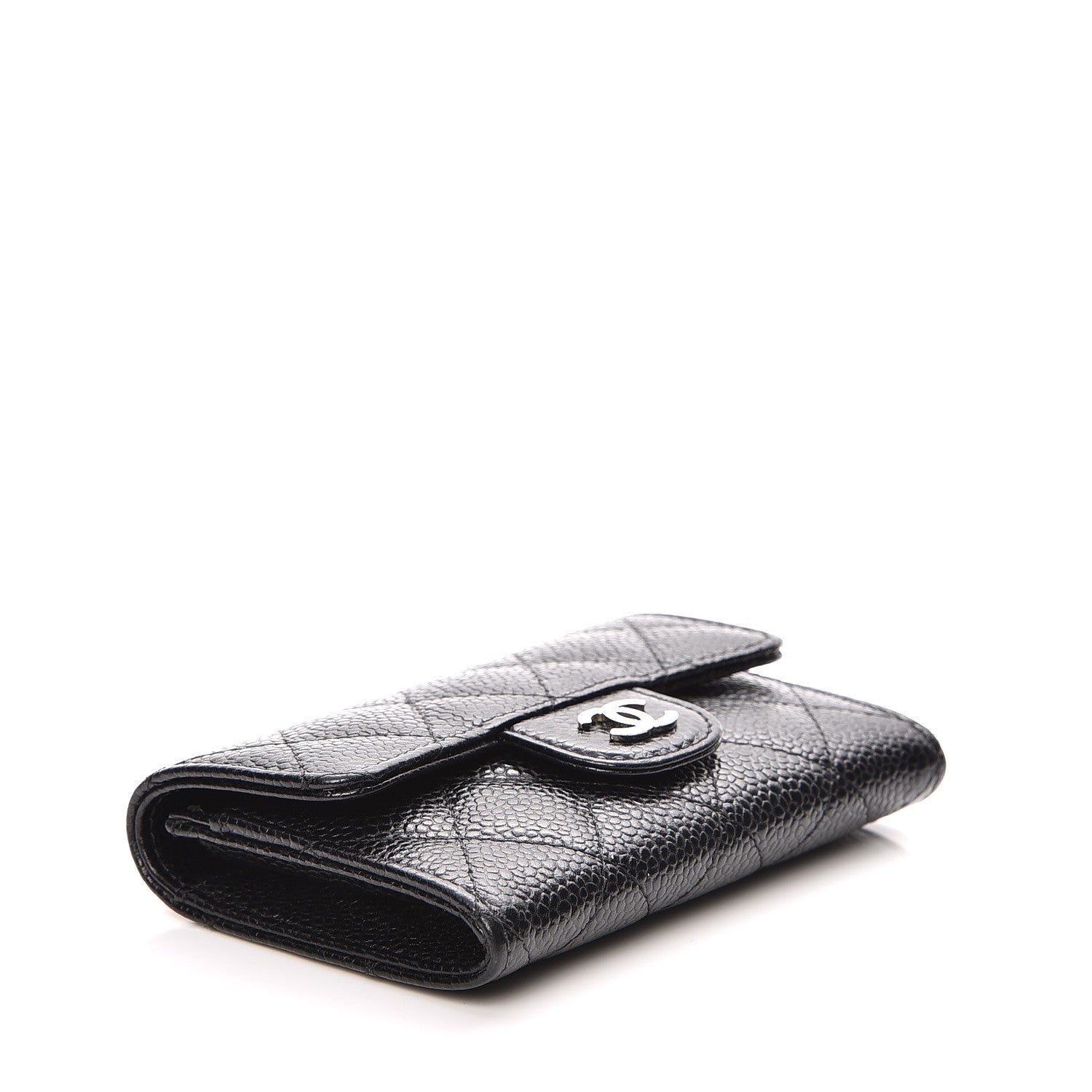Chanel Caviar Quilted Flap Card Holder Black 4 of 8