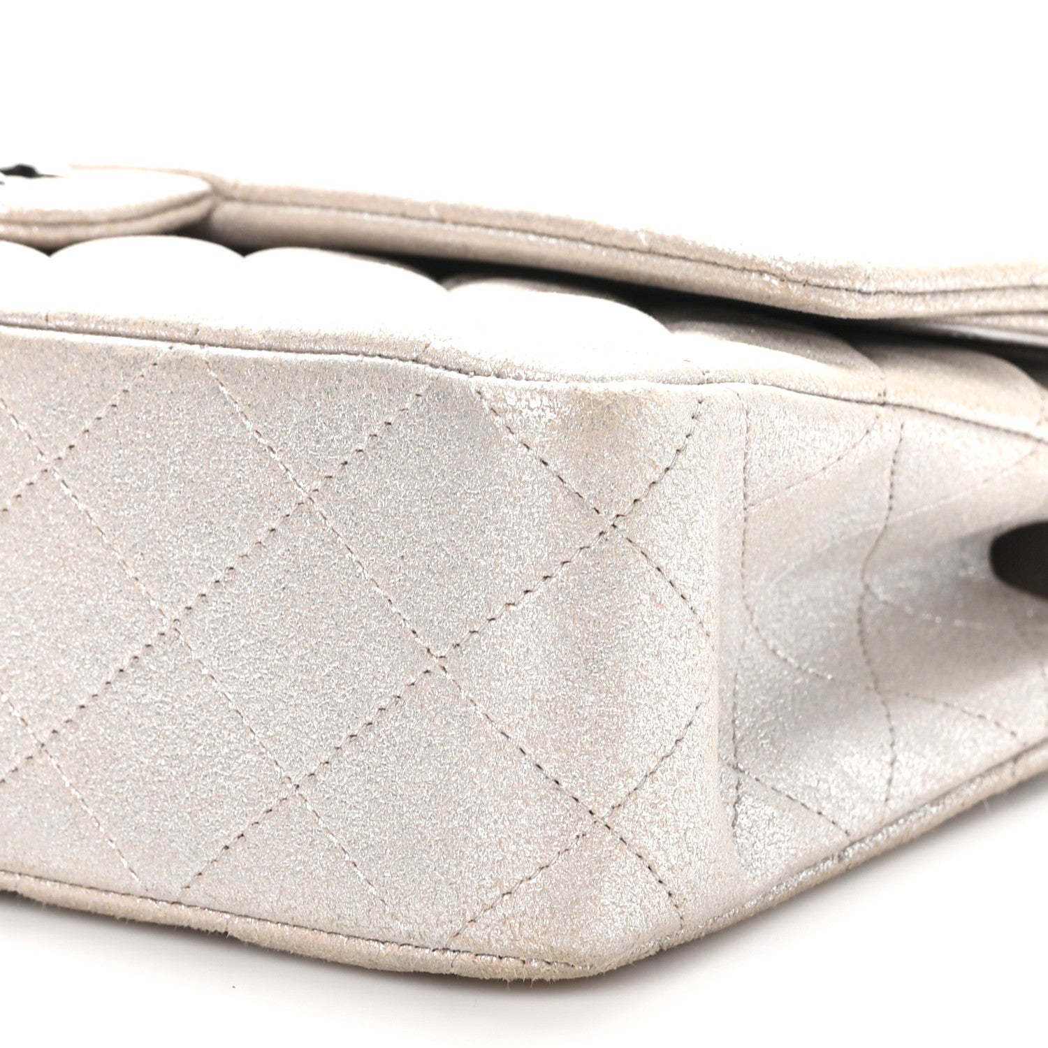 Chanel Iridescent Calfskin Medium Double Flap Light Gold 10 of 10