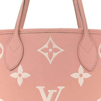 Louis Vuitton Empreinte Monogram Giant Neverfull MM Trianon Pink Cream 8 of 17