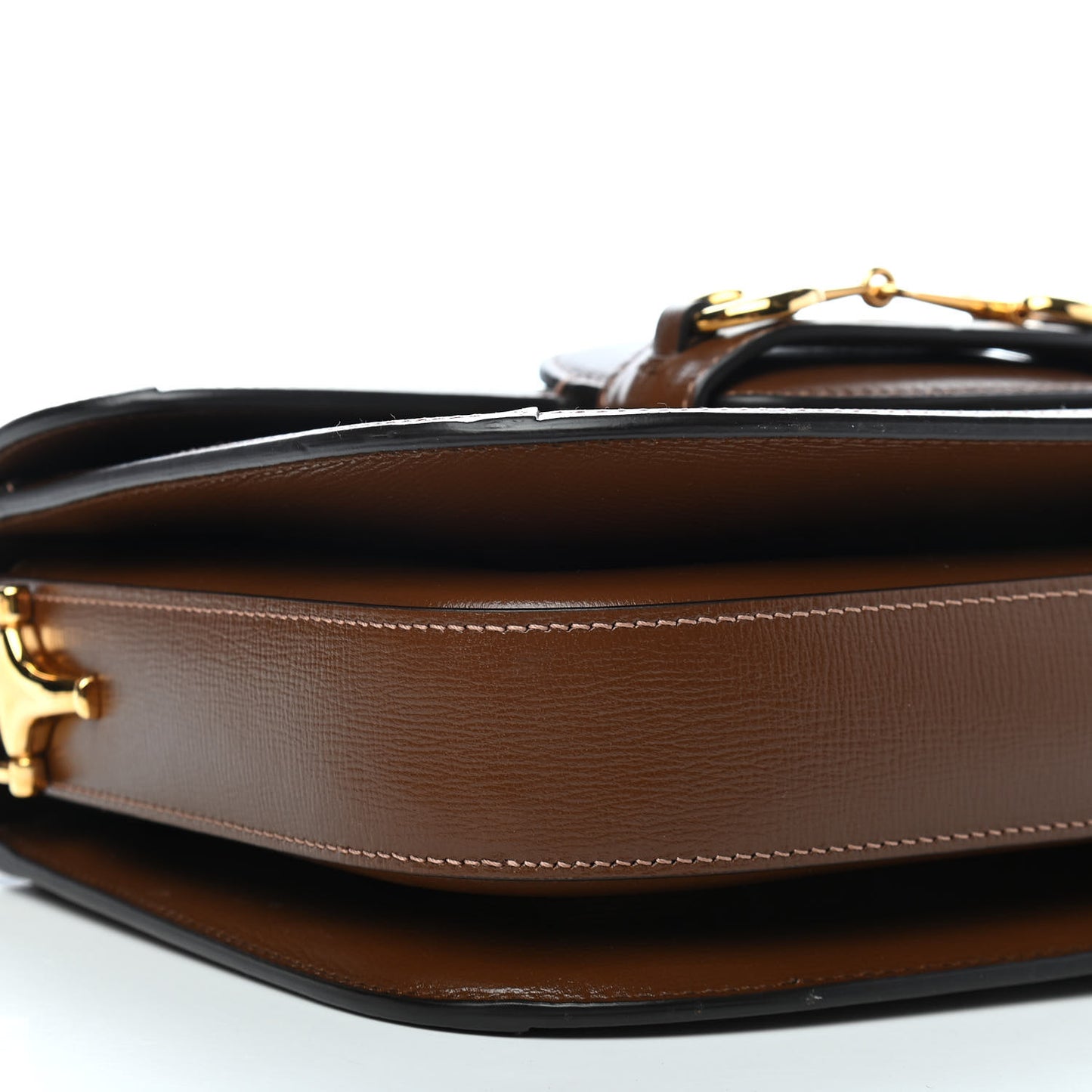 GG Supreme Monogram Horsebit 1955 Shoulder Bag Beige Brown Sugar