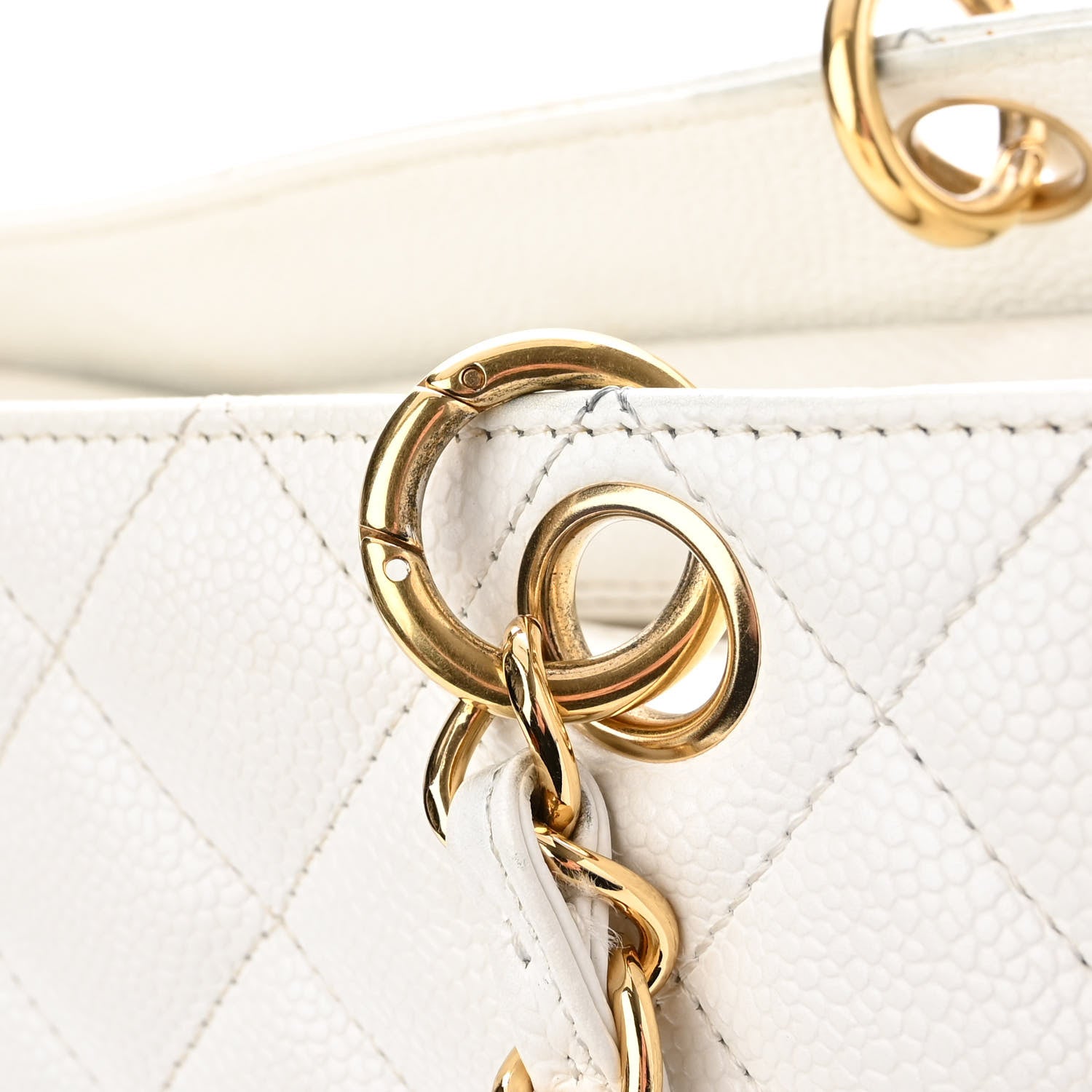 Chanel Caviar Quilted Petit Timeless Tote PTT White 14 of 14