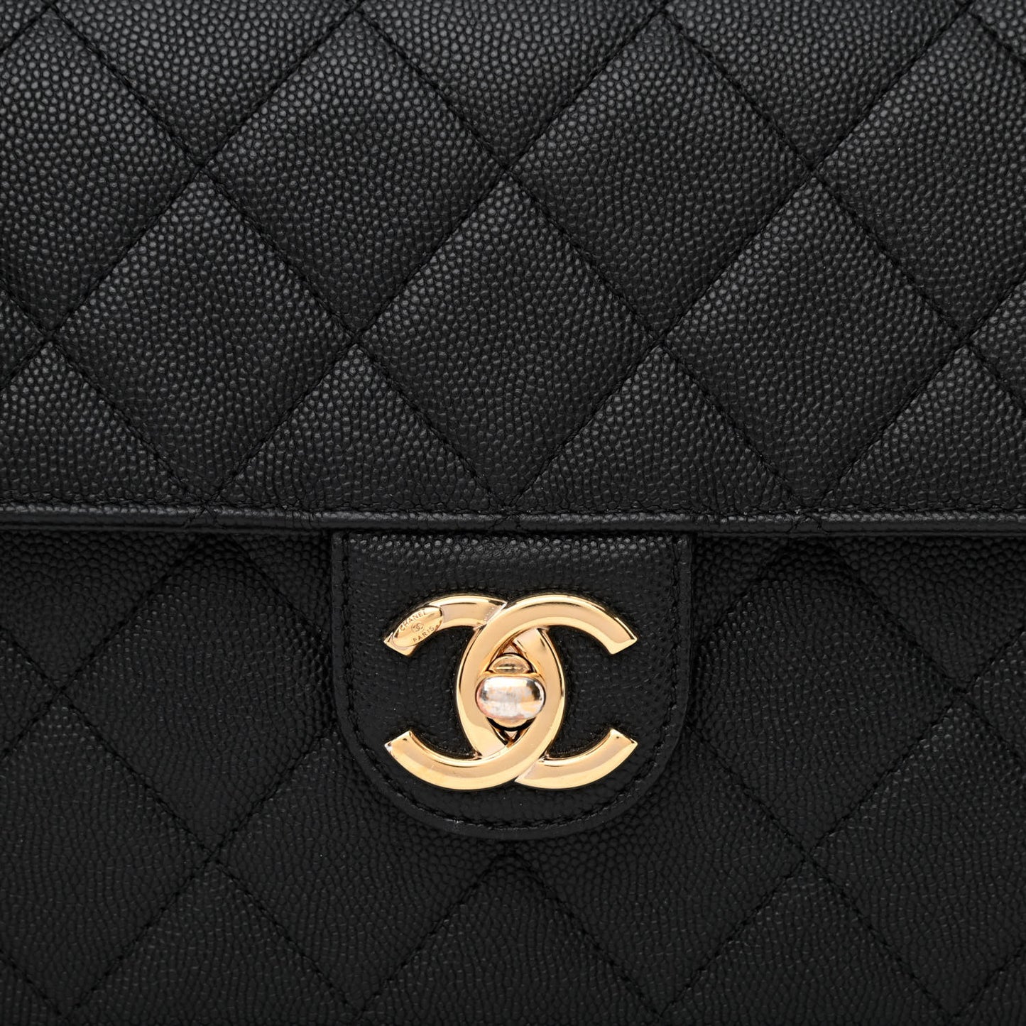 Caviar Quilted Large Like A Wallet Flap Black
