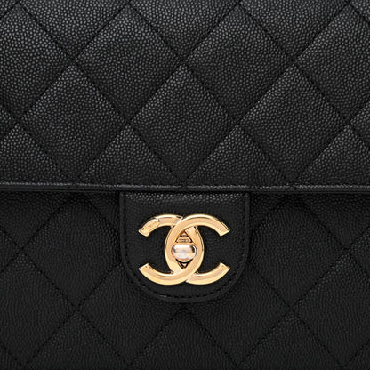 Chanel Caviar Quilted Large Like A Wallet Flap Black 9 of 11