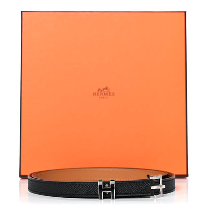 Hermes Epsom 15mm Pop H Belt 85 Black 10 of 10