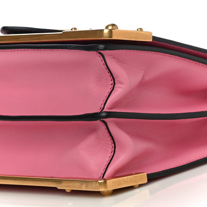 Prada City Calf Saffiano Cahier Bag Fuxia Black 8 of 8