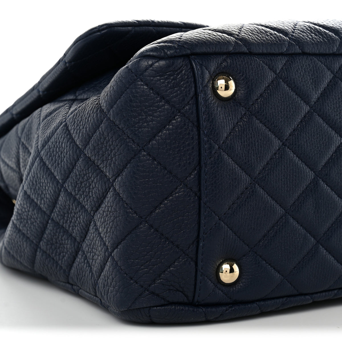 Chanel Calfskin Quilted XXL Travel Flap Bag Navy 9 of 10
