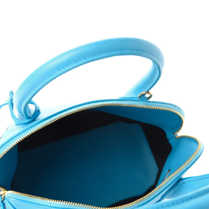 Balenciaga Signature Grained Calfskin Logo S Ville Top Handle Bag Bleu Turquoise 5 of 10