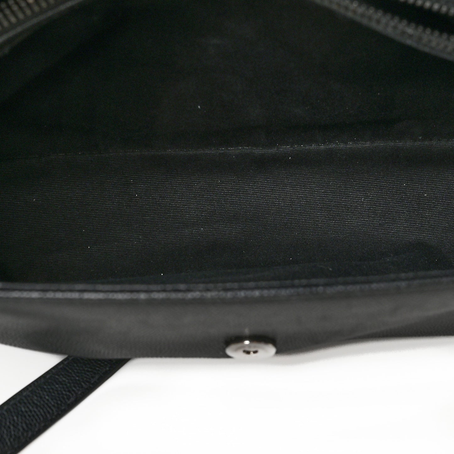 Grain De Poudre Medium West Hollywood Monogram Fold-Over Black