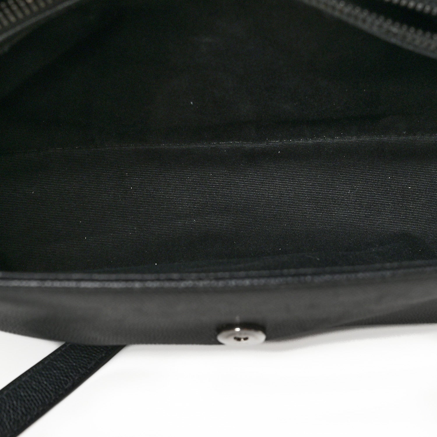 Saint Laurent Grain De Poudre Medium West Hollywood Monogram Fold-Over Black 6 of 11