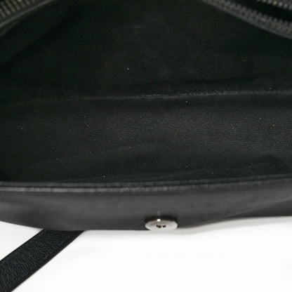 Saint Laurent Grain De Poudre Medium West Hollywood Monogram Fold-Over Black 6 of 11