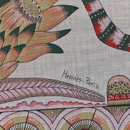 Hermes Cashmere Silk The Savana Dance Shawl 140 2 of 5