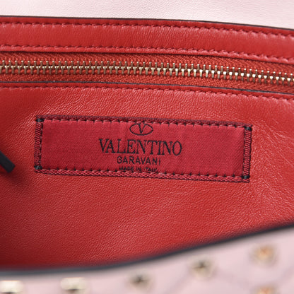 Valentino Garavani Nappa Rockstud Spike Wallet on Chain Water Rose 6 of 9