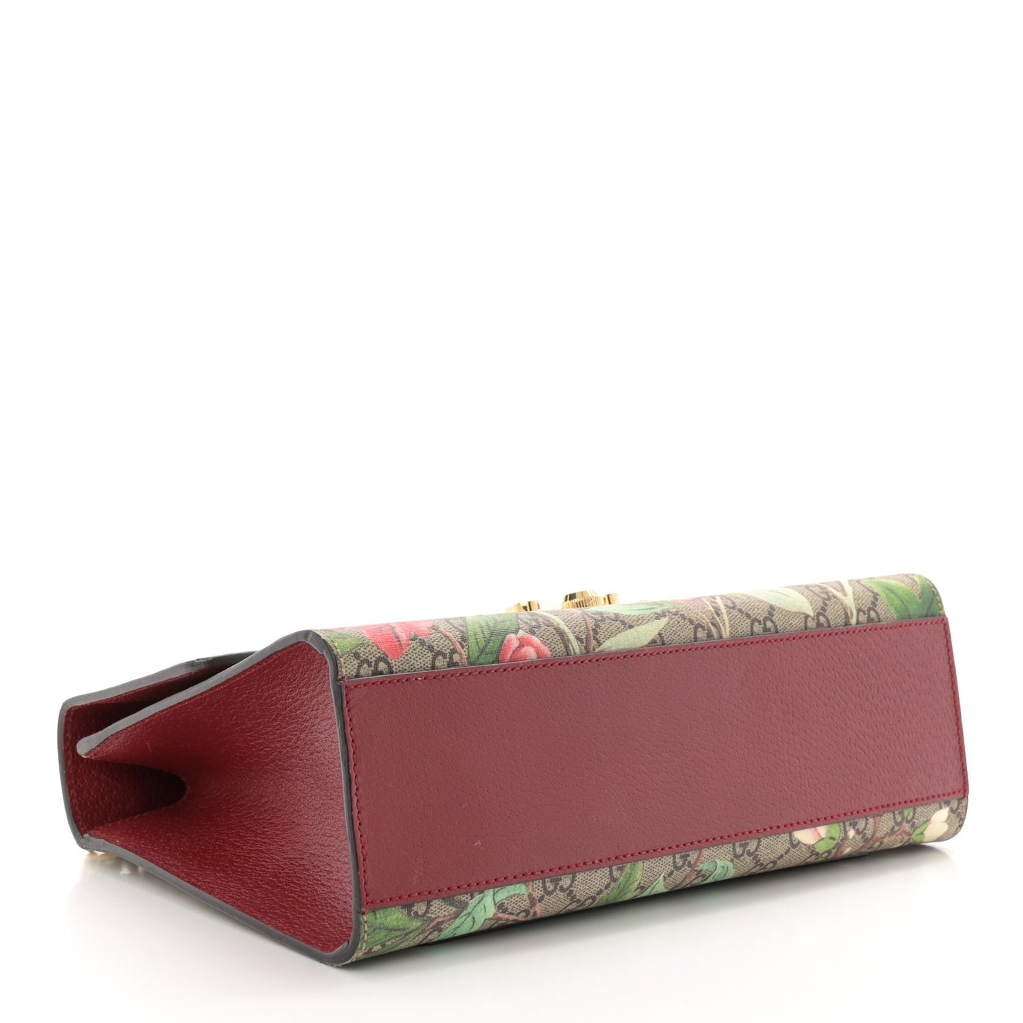 GG Supreme Monogram Tian Medium Padlock Shoulder Bag Beige Multicolor New Acero