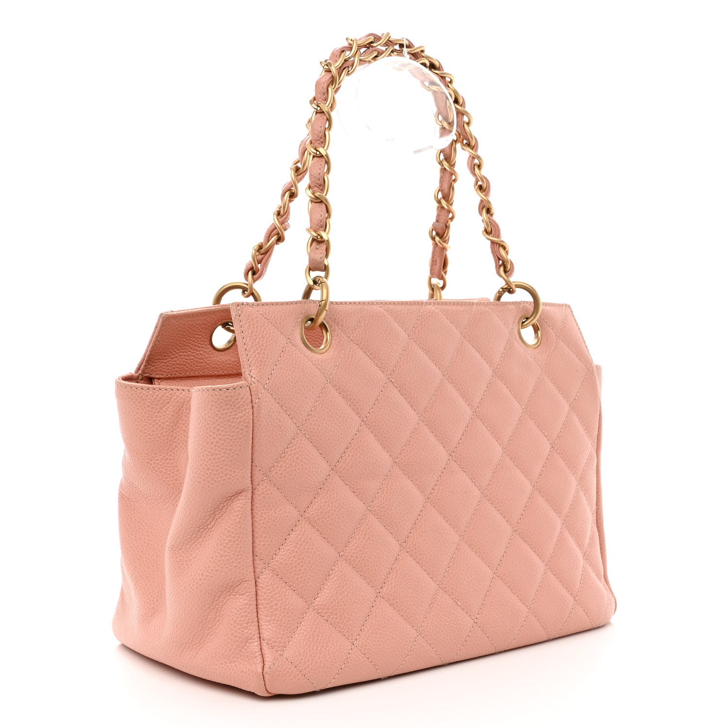 Chanel Caviar Quilted Petit Timeless Shopping Tote PTT Pink 3 of 10