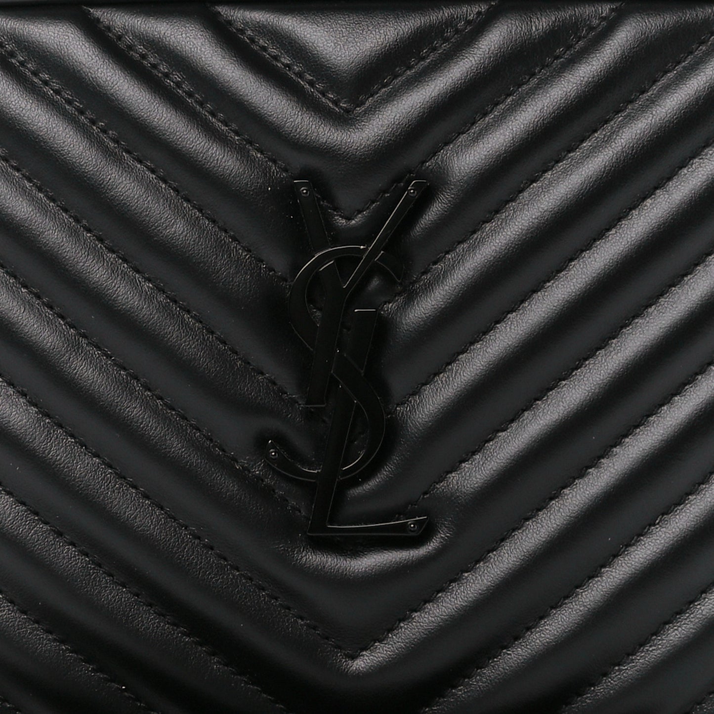 Calfskin Matelasse Monogram Monochrome Lou Camera Bag Black
