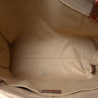 Chloe Cotton Calfskin Medium Woody Ribbon Tote White Brown 5 of 11