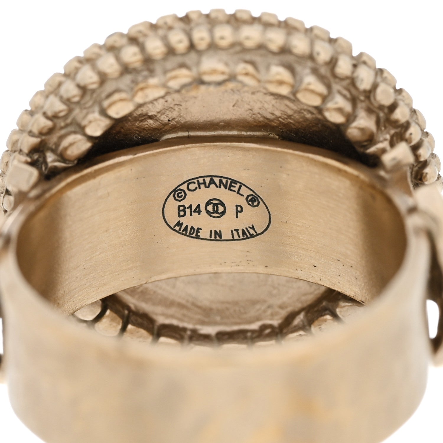 Chanel CC Camellia Ring 5 Gold 5 of 6