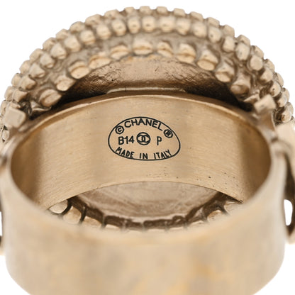 Chanel CC Camellia Ring 5 Gold 5 of 6