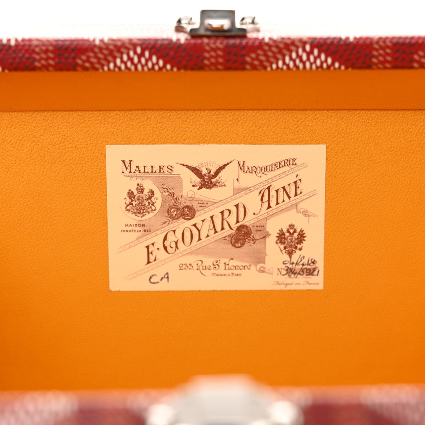 Goyardine Minaudiere Trunk Bag Red