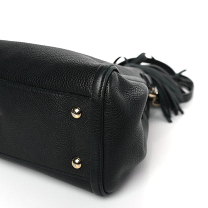 Gucci Pebbled Calfskin Small Soho Shoulder Bag Black 9 of 13