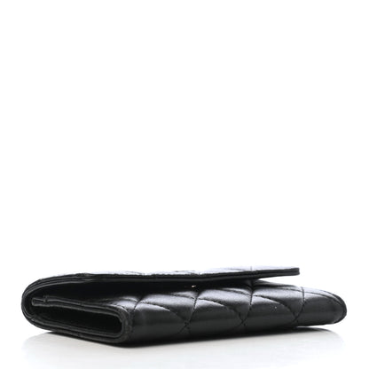 Chanel Lambskin Quilted Flap Card Holder Black 4 of 8