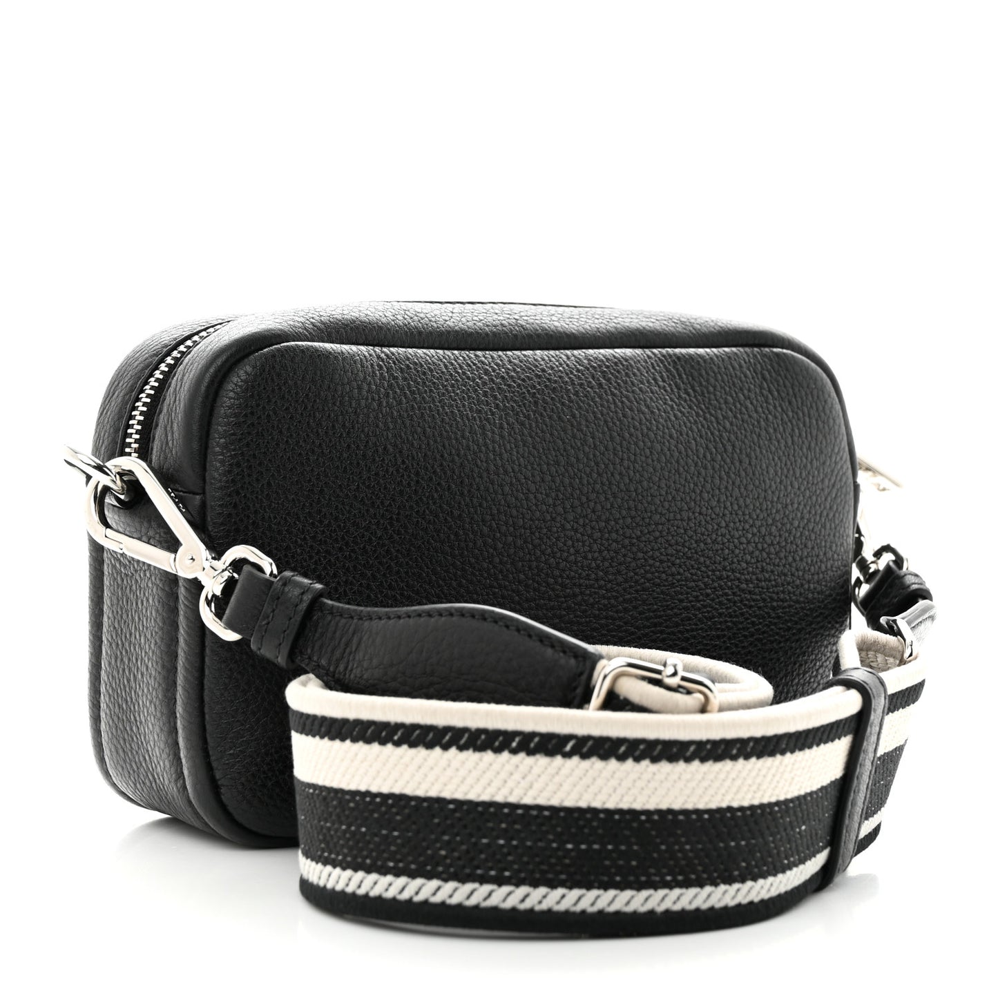 Vitello Daino Soft Camera Crossbody Black