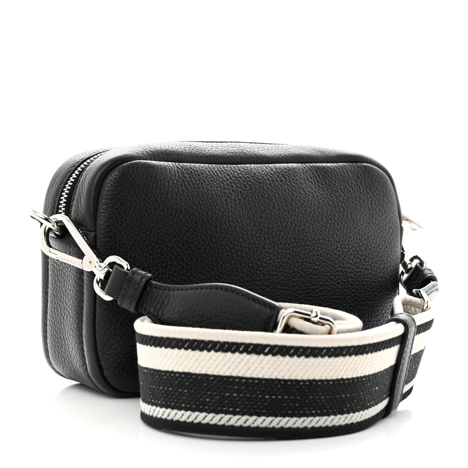 Prada Vitello Daino Soft Camera Crossbody Black 3 of 10