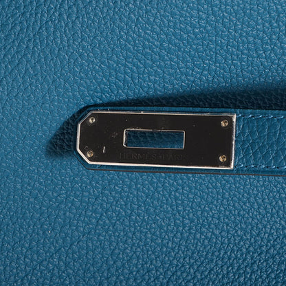 Hermes Togo Kelly Retourne 35 Bleu de Galice 18 of 24