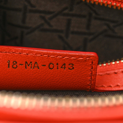 Christian Dior Lambskin Cannage Large Lady Dior Orange 7 of 11