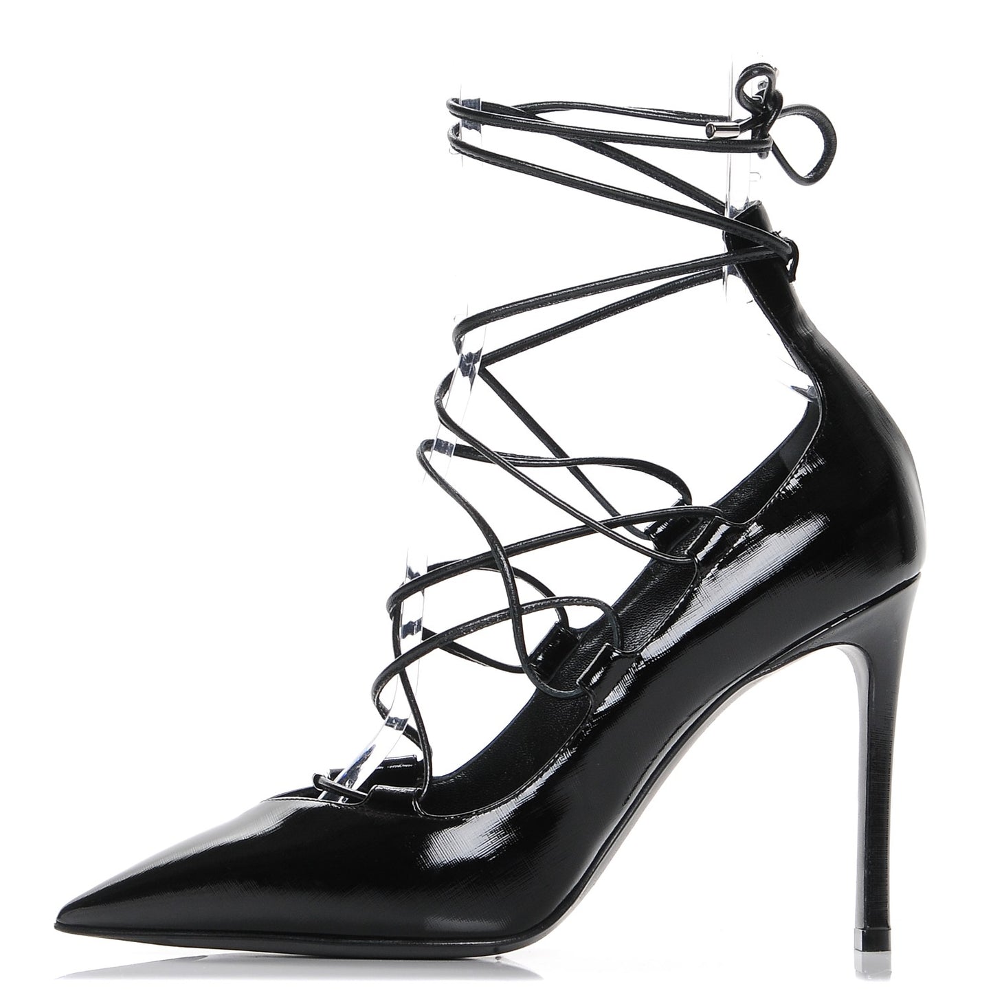 Patent Calfskin Cover Girl Pumps 39 Black