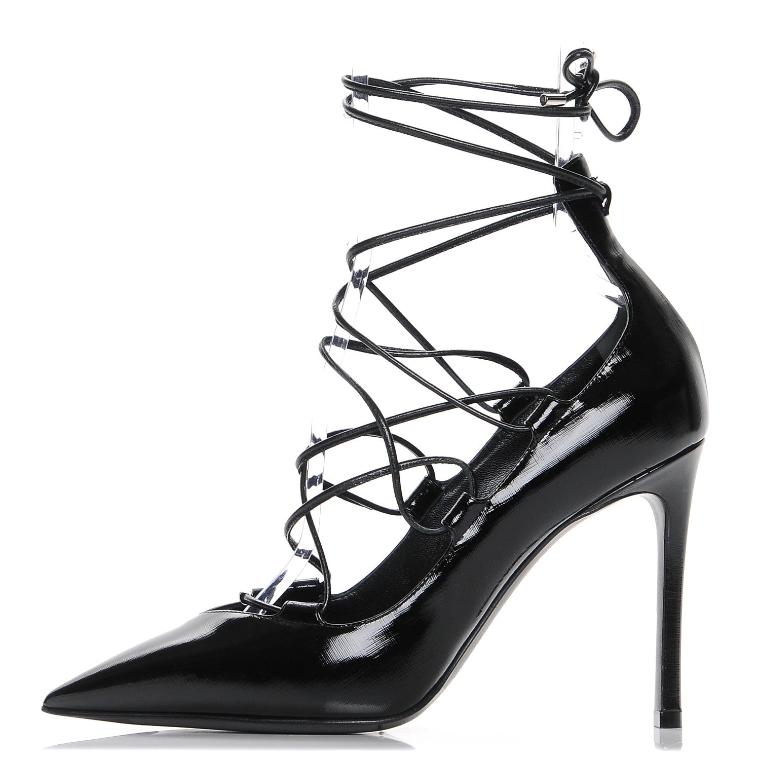 Louis Vuitton Patent Calfskin Cover Girl Pumps 39 Black 1 of 8