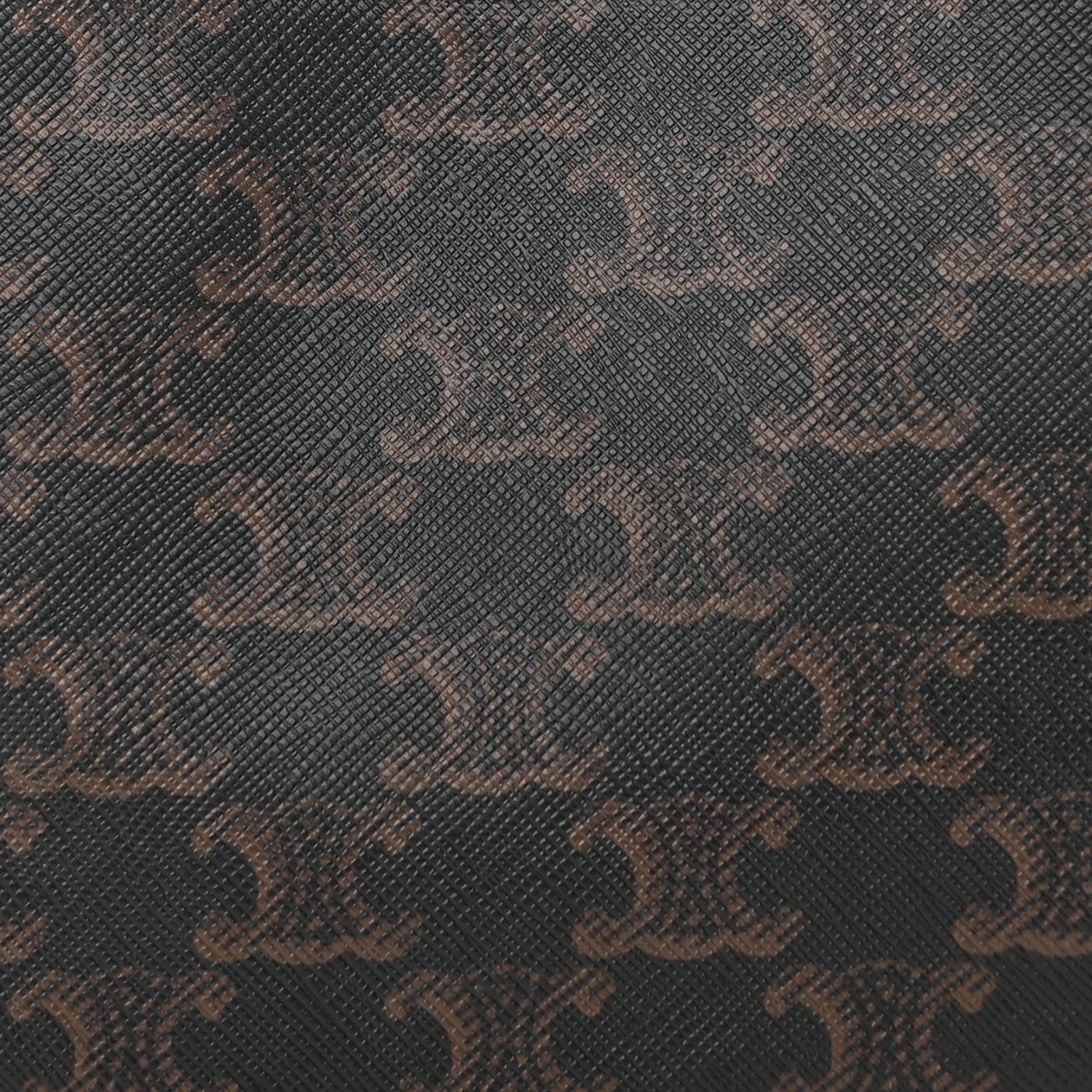 Celine Triomphe Canvas Calfskin Ava Shoulder Bag Tan 9 of 12