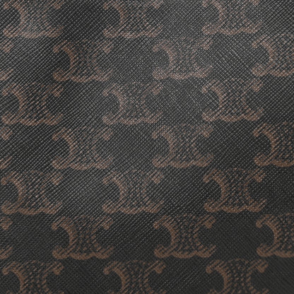 Celine Triomphe Canvas Calfskin Ava Shoulder Bag Tan 9 of 12