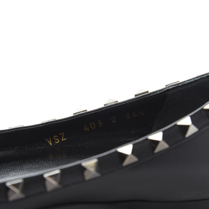 Valentino Garavani Nappa Rockstud Ballerina Flats 36.5 Black 8 of 9