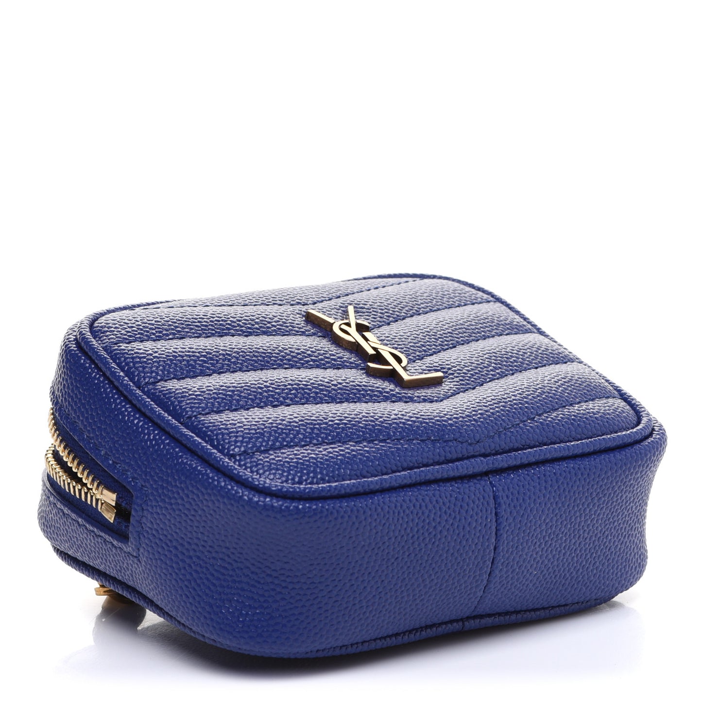 Grain De Poudre Matelasse Monogram Baby Lou Camera Bag Sapphire Blue